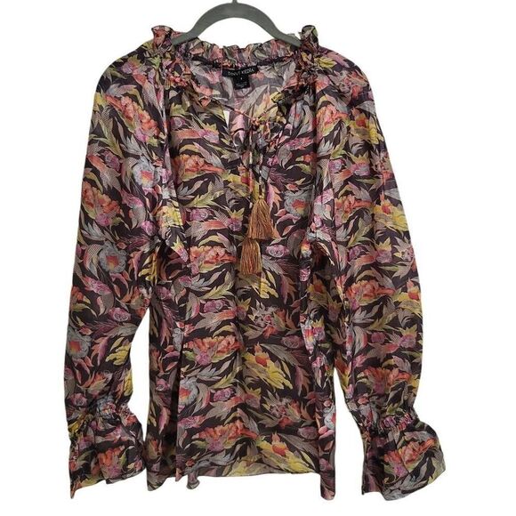 Tanvi Kedia Rashida Peasant Blouse sz sm - Picture 2 of 13